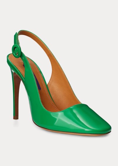 Bombas Ralph Lauren Mujer Verdes - Emersyn Patent - NLOAW6158